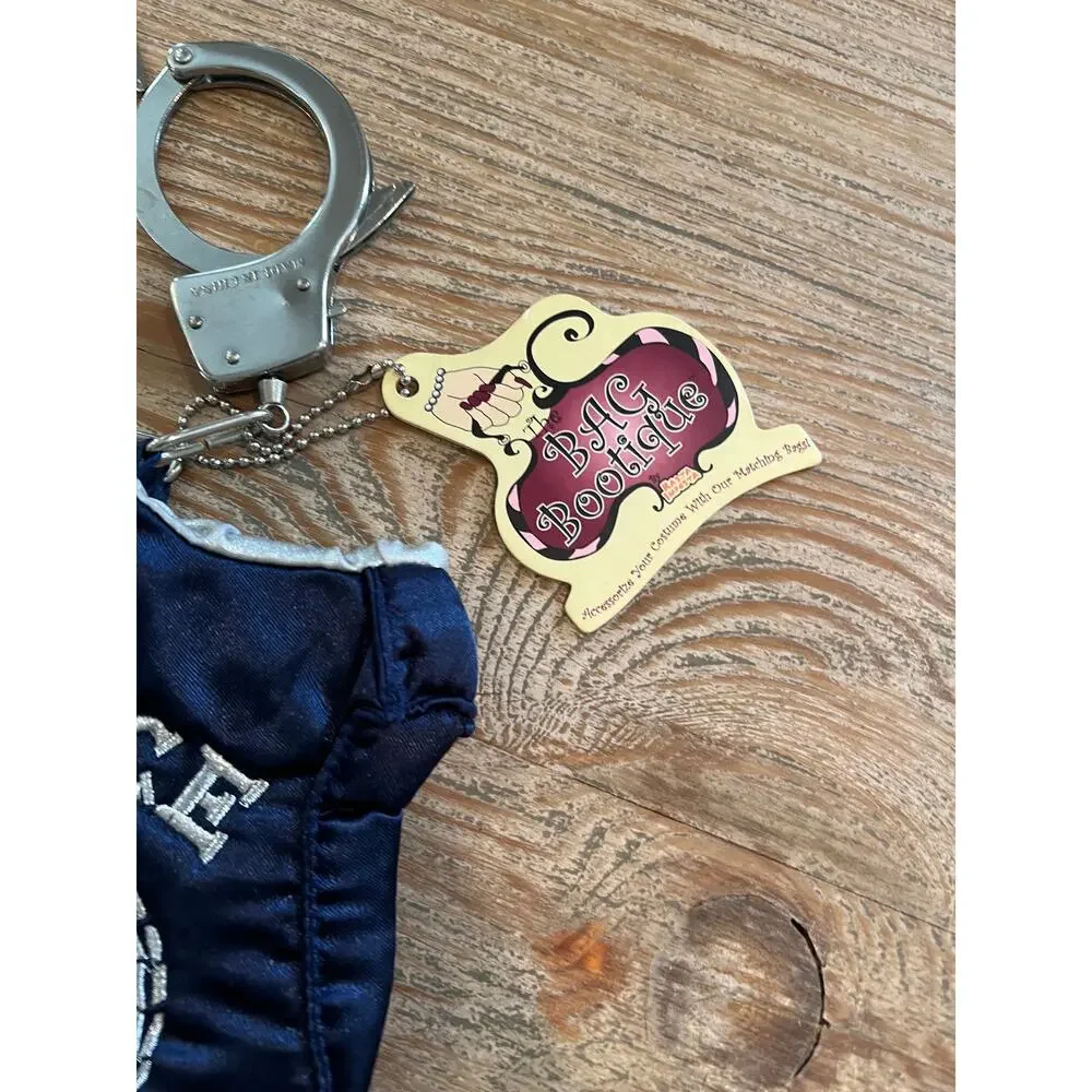 Halloween Costume Accessory Police Officer Badge Purse Handcuffs